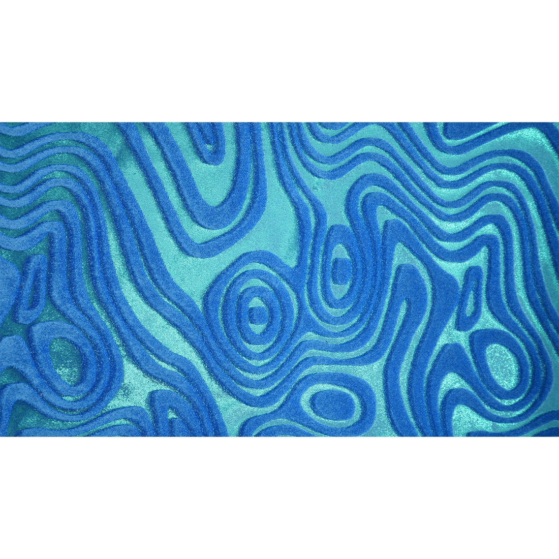 Metallic Foil Velvet Fabric – 2-Way Stretch, 220 GSM