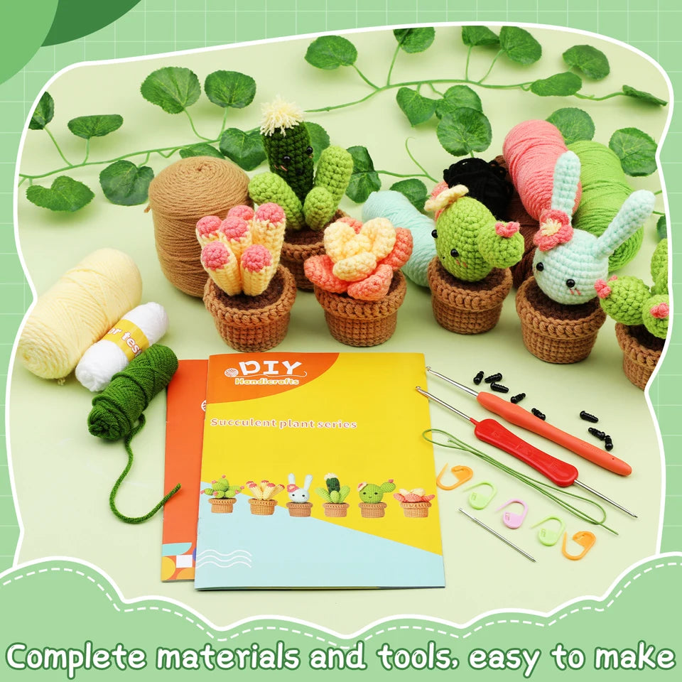 IMZAY Beginner Crochet Kit with Video Tutorial – Complete Set