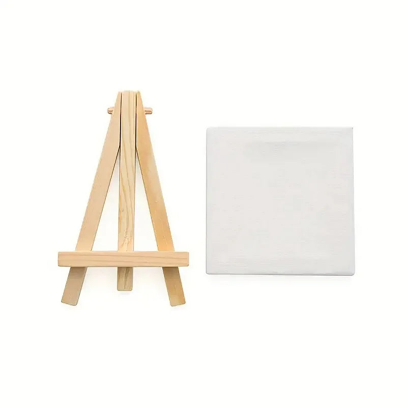 5-Piece Mini White Canvas Set – Stretched Blank for Painting