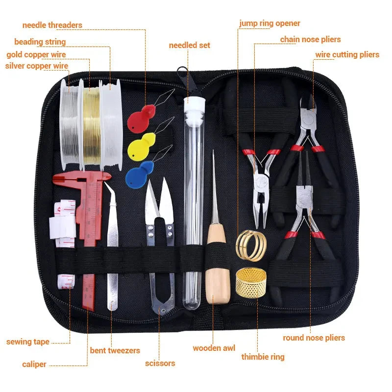Jewelry Making Supplies Kit with Tools & Alloy Findings