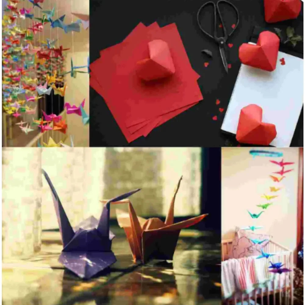 100pcs Square Origami Paper – Double-Sided Solid Colors, 20x20cm