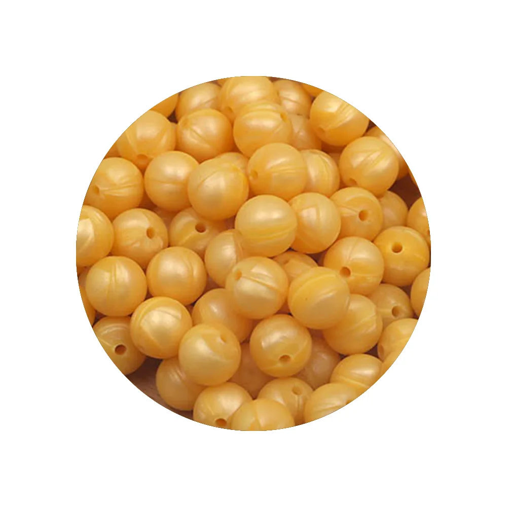 50-Piece Silicone Round Beads – 9mm for DIY Jewelry