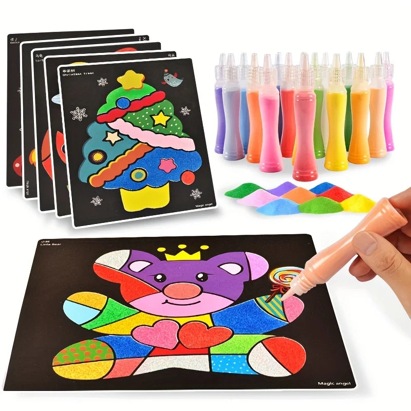 Children’s Colored Sand Painting DIY Set