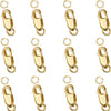 18K Gold Filled Lobster Claw Clasp with Closed Jump Rings