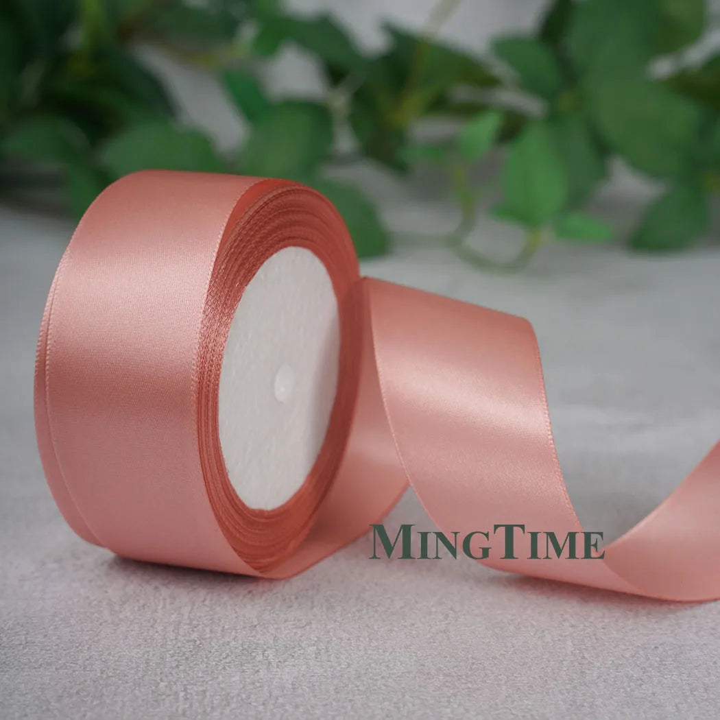Satin Ribbon Roll – 22.8m Sage Gold for Gift Wrap & Crafts