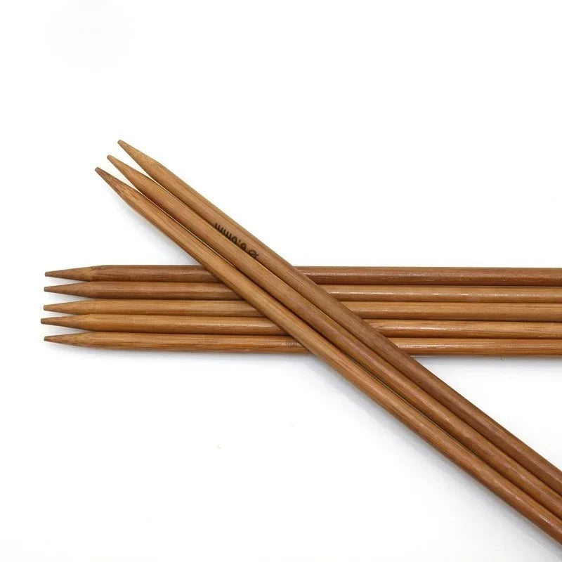 36-Piece Bamboo Knitting Needle Set with Beads
