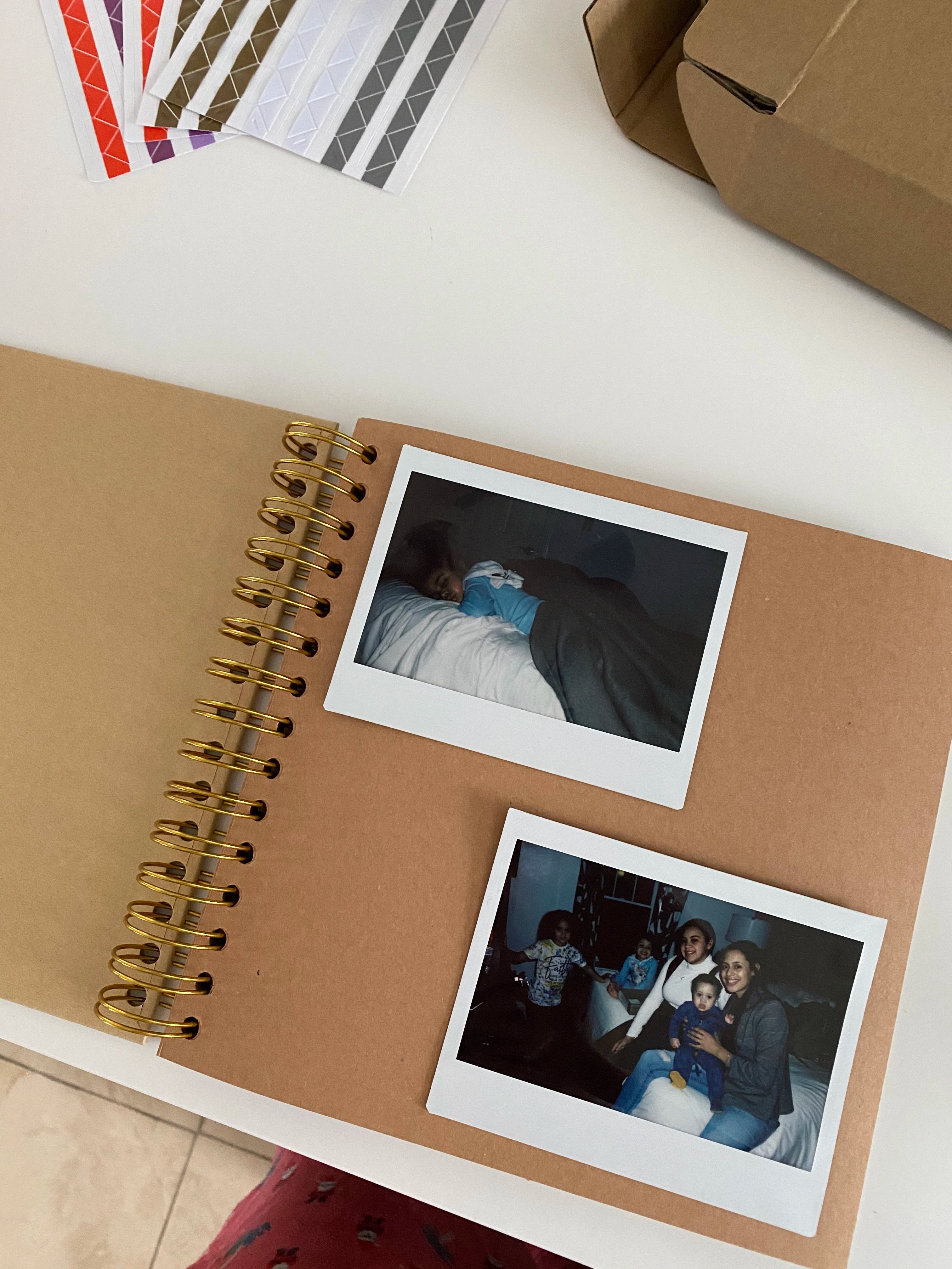 8-Inch DIY Kraft Scrapbook Album – 40 Pages