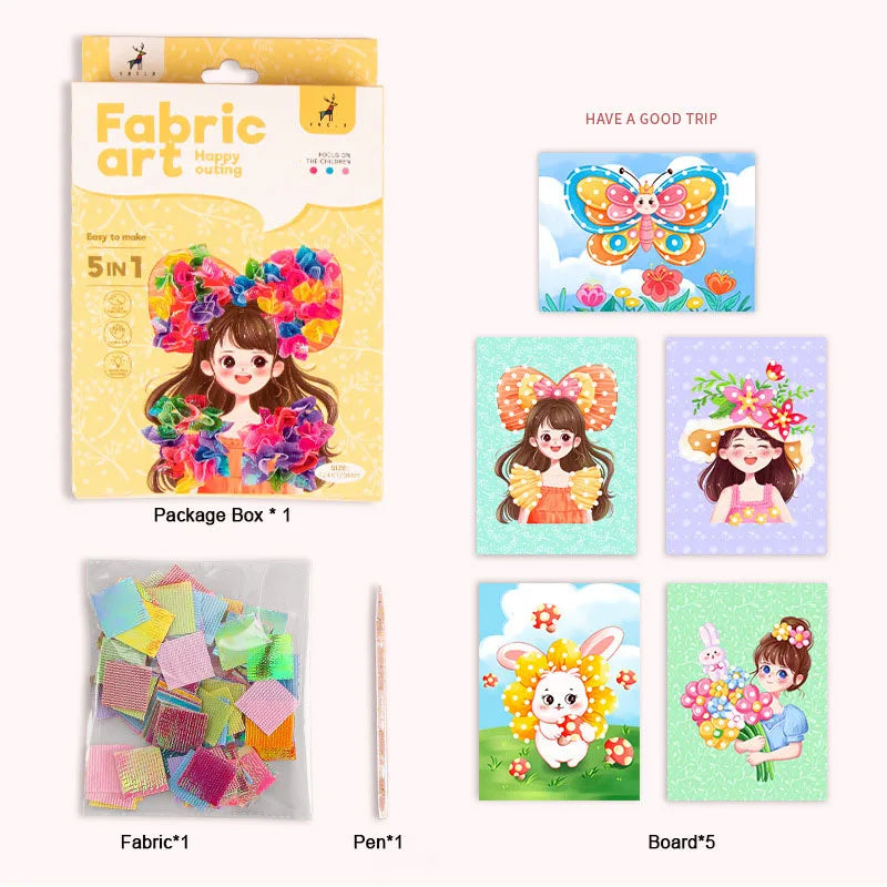 Fabric Art Frenzy DIY Dress-Up Craft Kit for Girls
