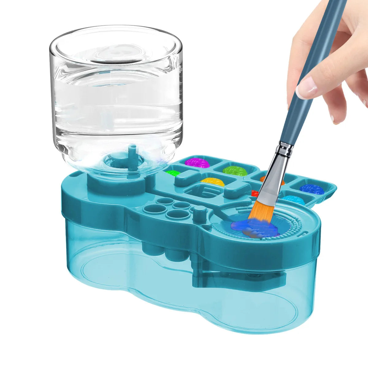 Automatic Paint Brush Cleaner with Drain Button