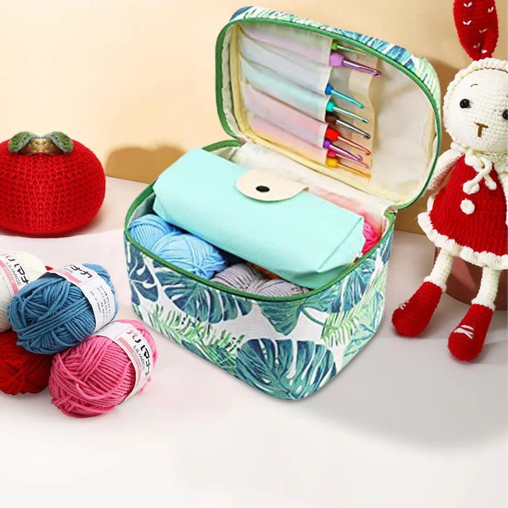 87Pcs Ergonomic Crochet Hook Kit with Case