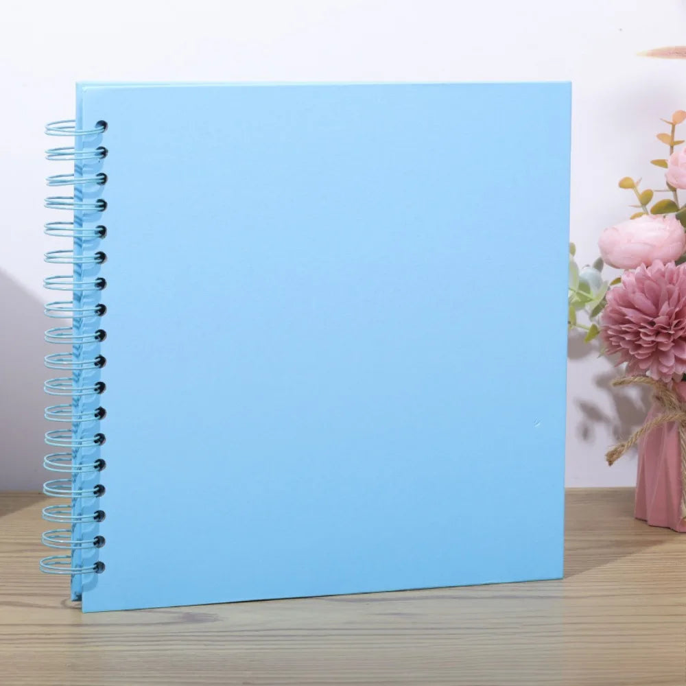 8-Inch DIY Kraft Scrapbook Album – 40 Pages