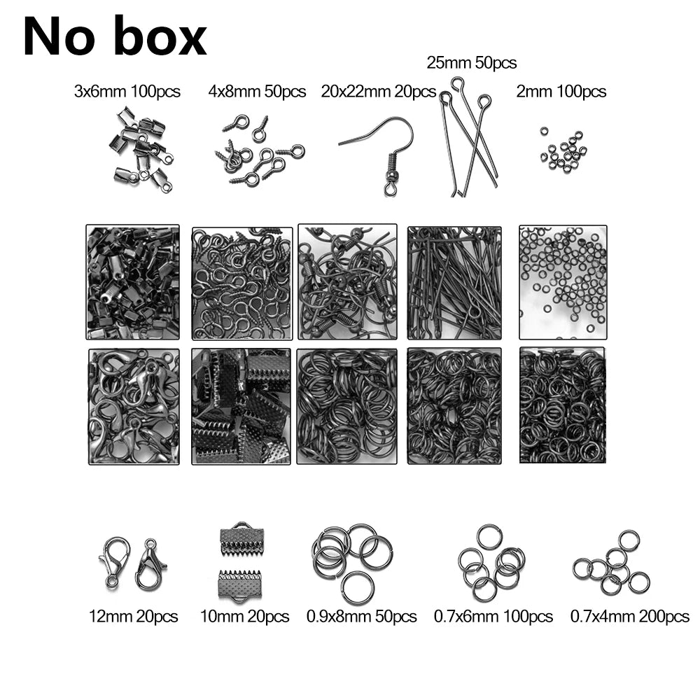 Jewelry Findings & Repair Kit with Alloy Accessories
