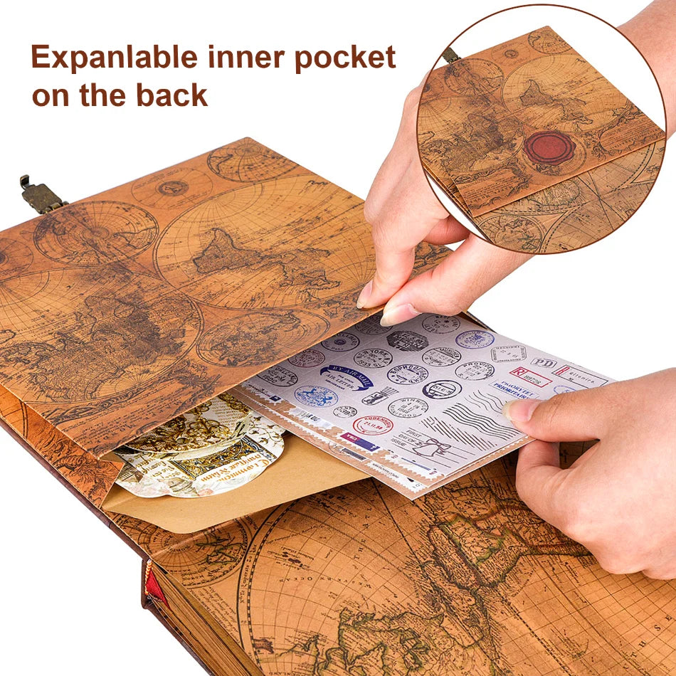 146-Page Retro DIY Scrapbook – "Our Adventure Book"