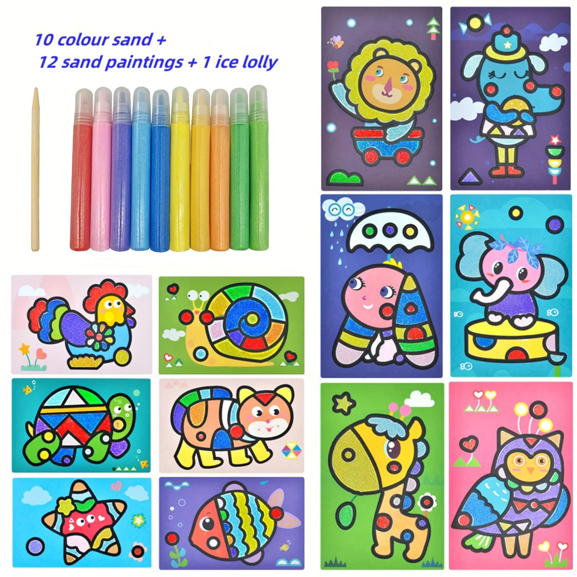 Children’s Colored Sand Painting DIY Set