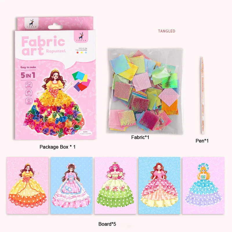 Fabric Art Frenzy DIY Dress-Up Craft Kit for Girls
