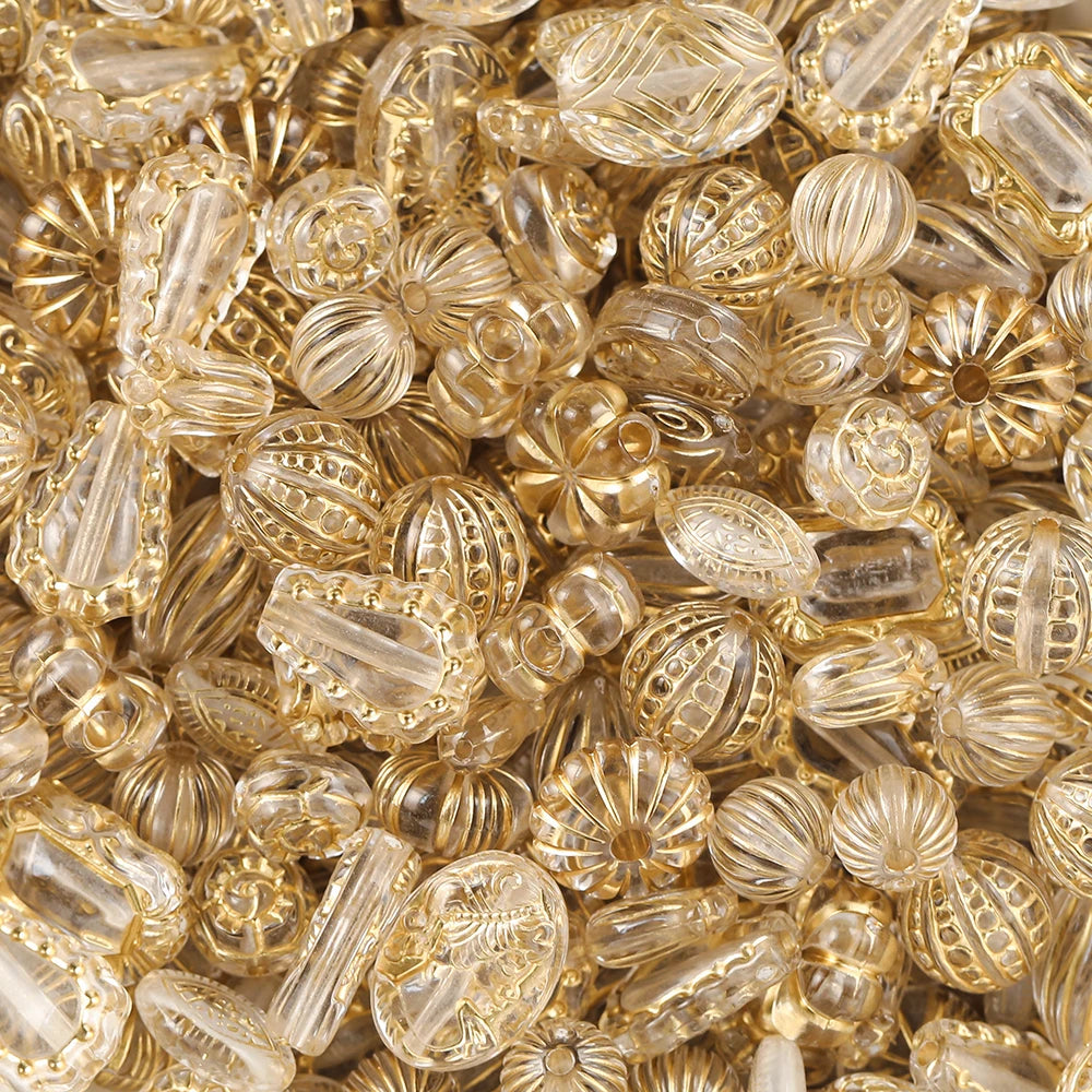 20g Mixed Classical Acrylic Spacer Beads for DIY Jewelry