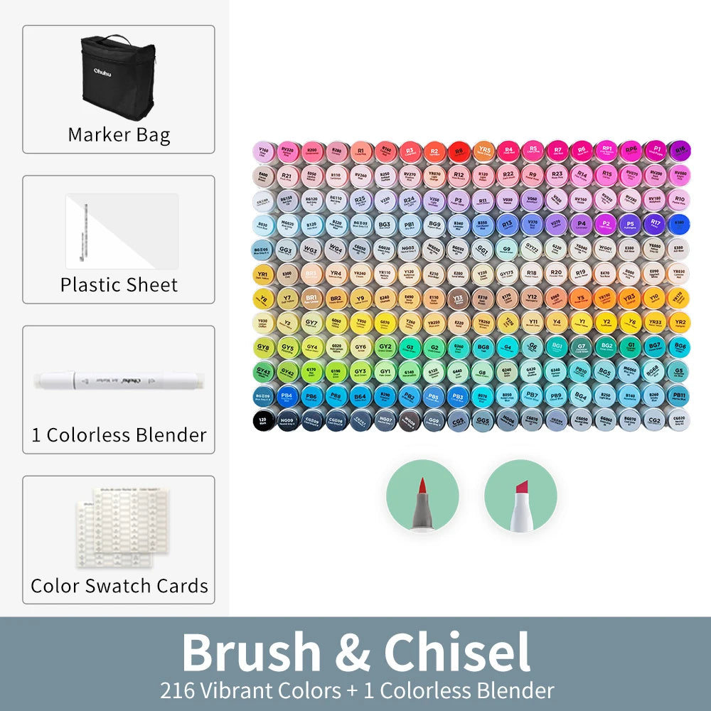 Ohuhu Honolulu Alcohol Art Marker Set