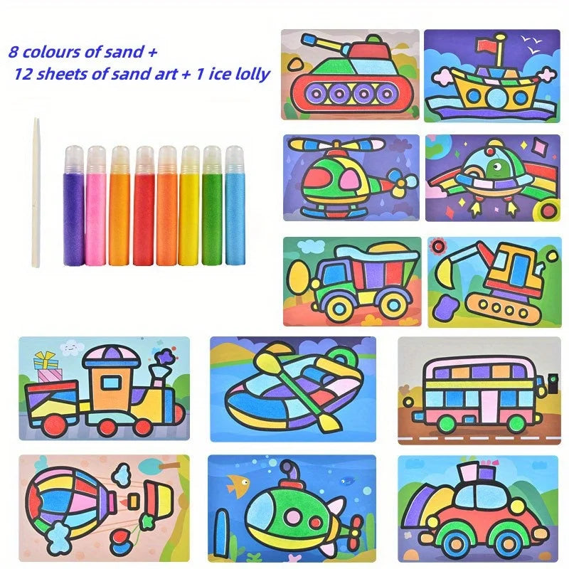 Children’s Colored Sand Painting DIY Set