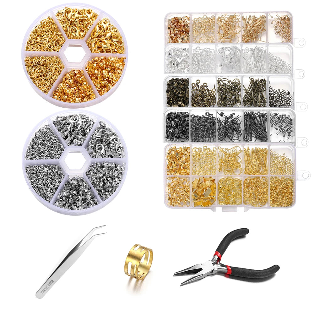 Jewelry Findings & Repair Kit with Alloy Accessories
