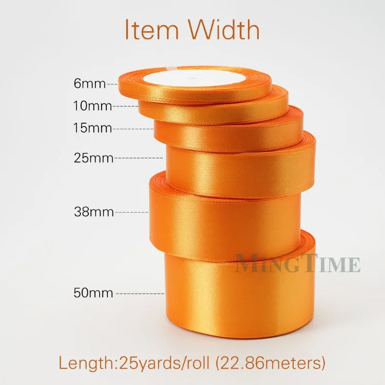 Satin Ribbon Roll – 22.8m Sage Gold for Gift Wrap & Crafts