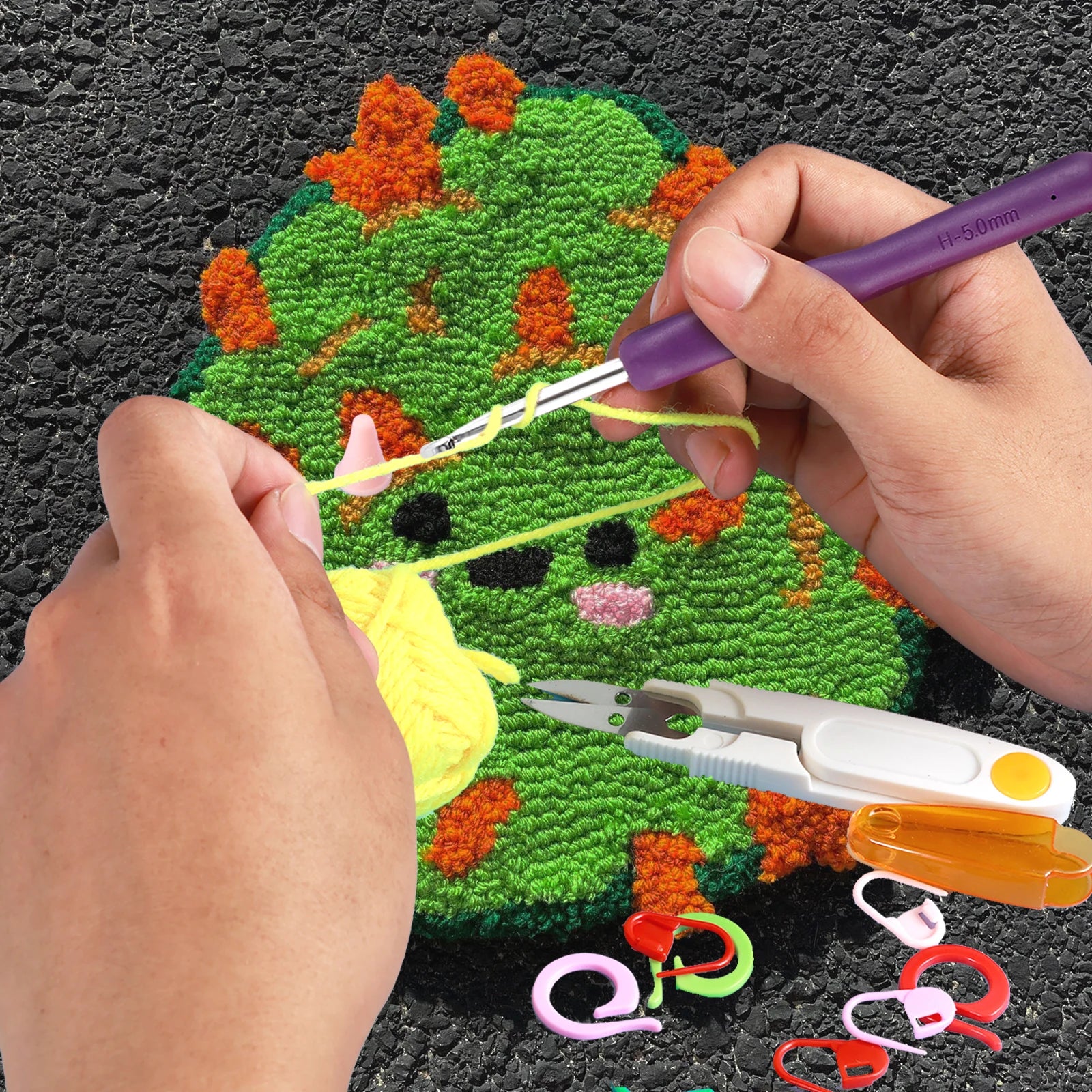 Soft Grip Ergonomic Crochet Needles with Storage Case