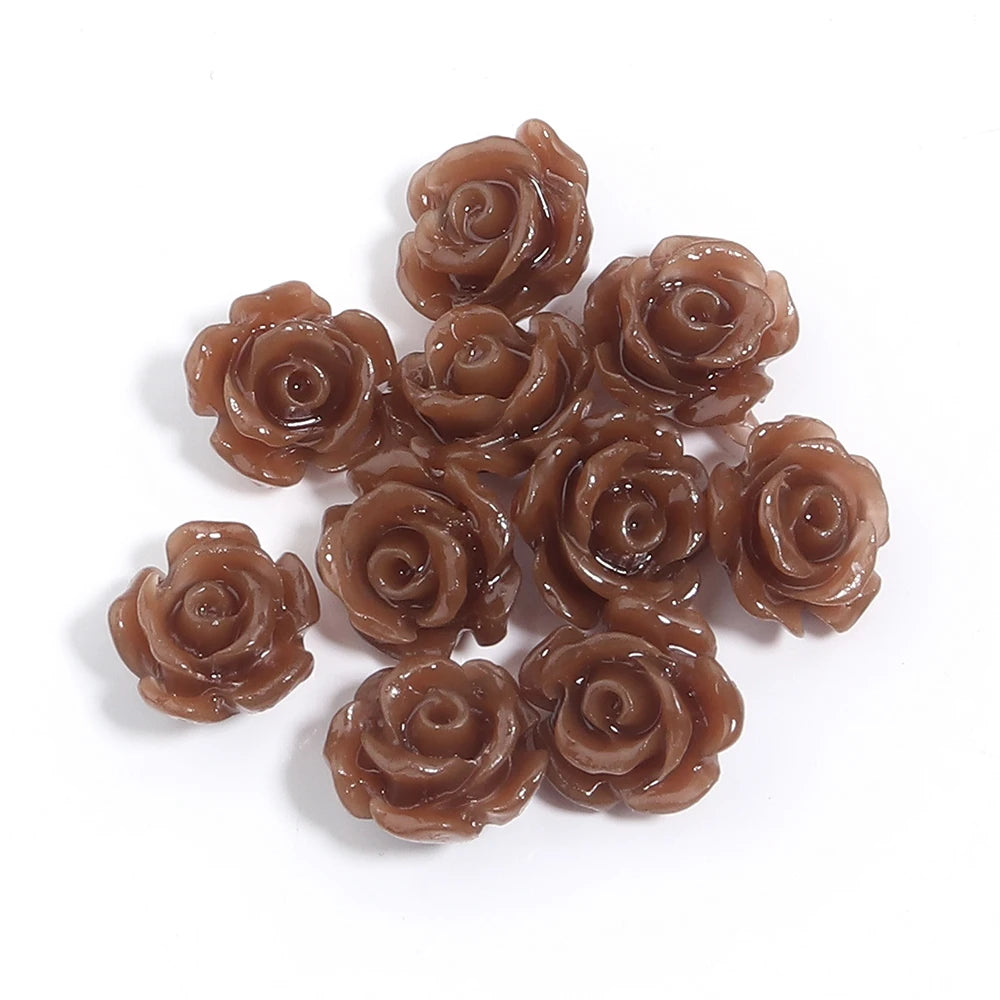 Rose Camelia Flower Beads Artificial Coral Beads