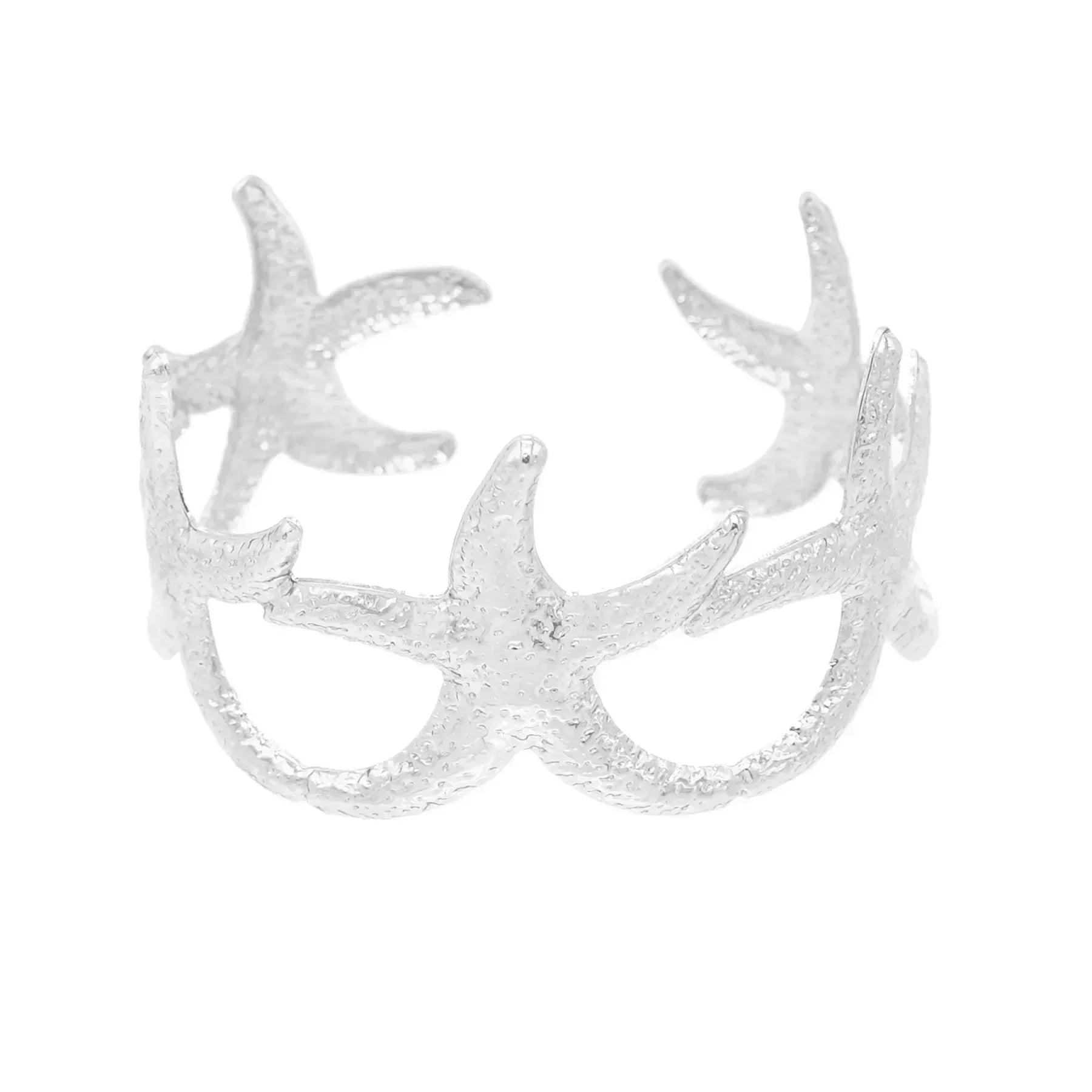 New Fashion Golden Alloy 2 Starfish Arm Bracelet for Women  Summer Beach \Dance Party Cuff Bracelets Jewlery Accessories Gifts