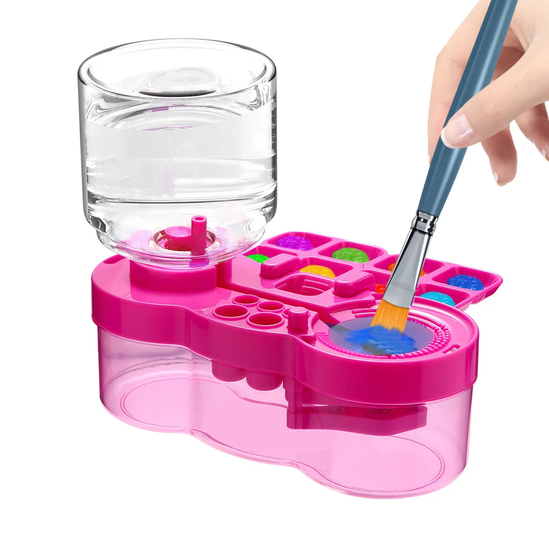 Automatic Paint Brush Cleaner with Drain Button