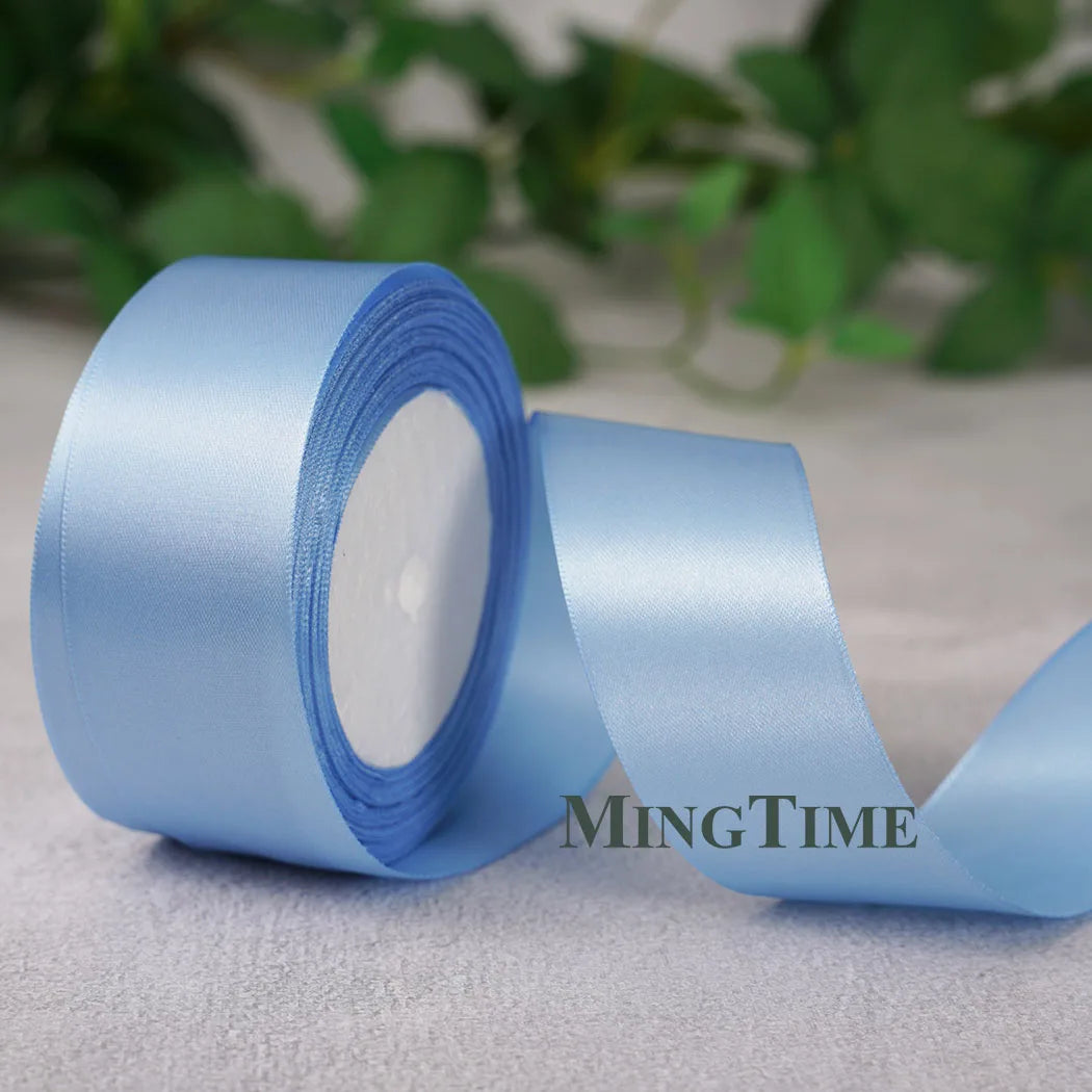 Satin Ribbon Roll – 22.8m Sage Gold for Gift Wrap & Crafts