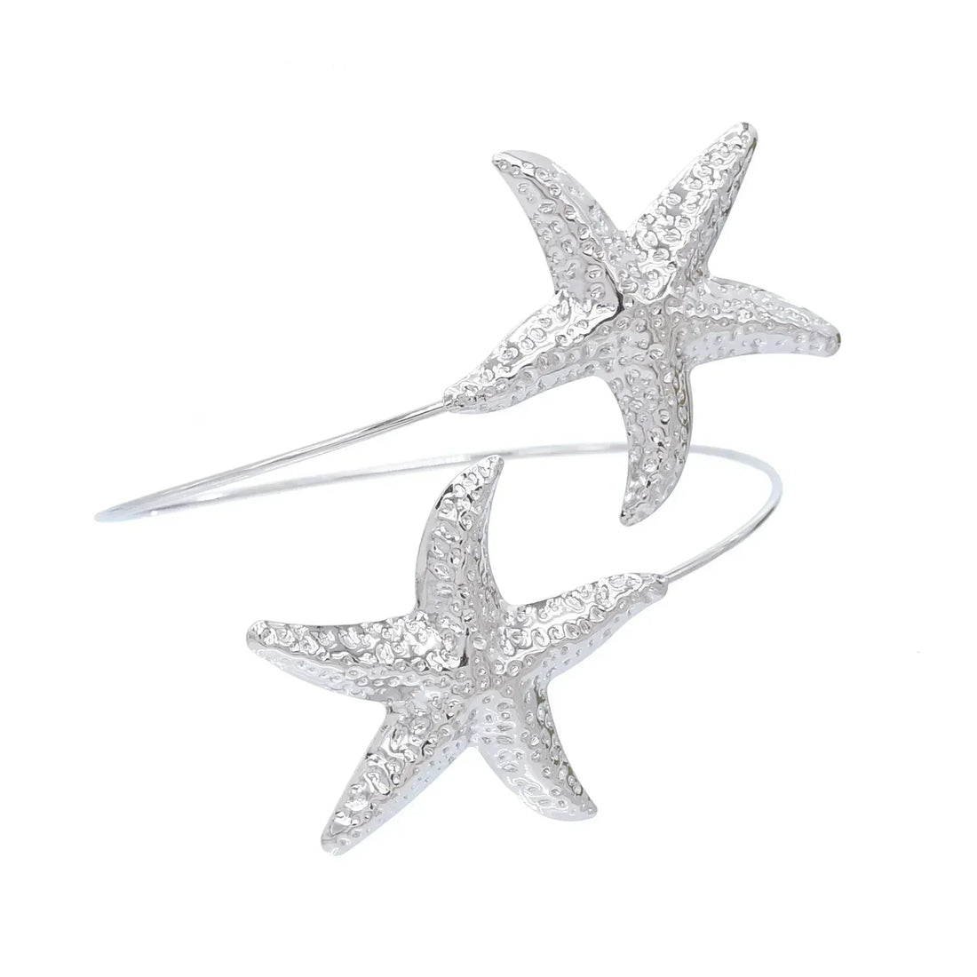New Fashion Golden Alloy 2 Starfish Arm Bracelet for Women  Summer Beach \Dance Party Cuff Bracelets Jewlery Accessories Gifts