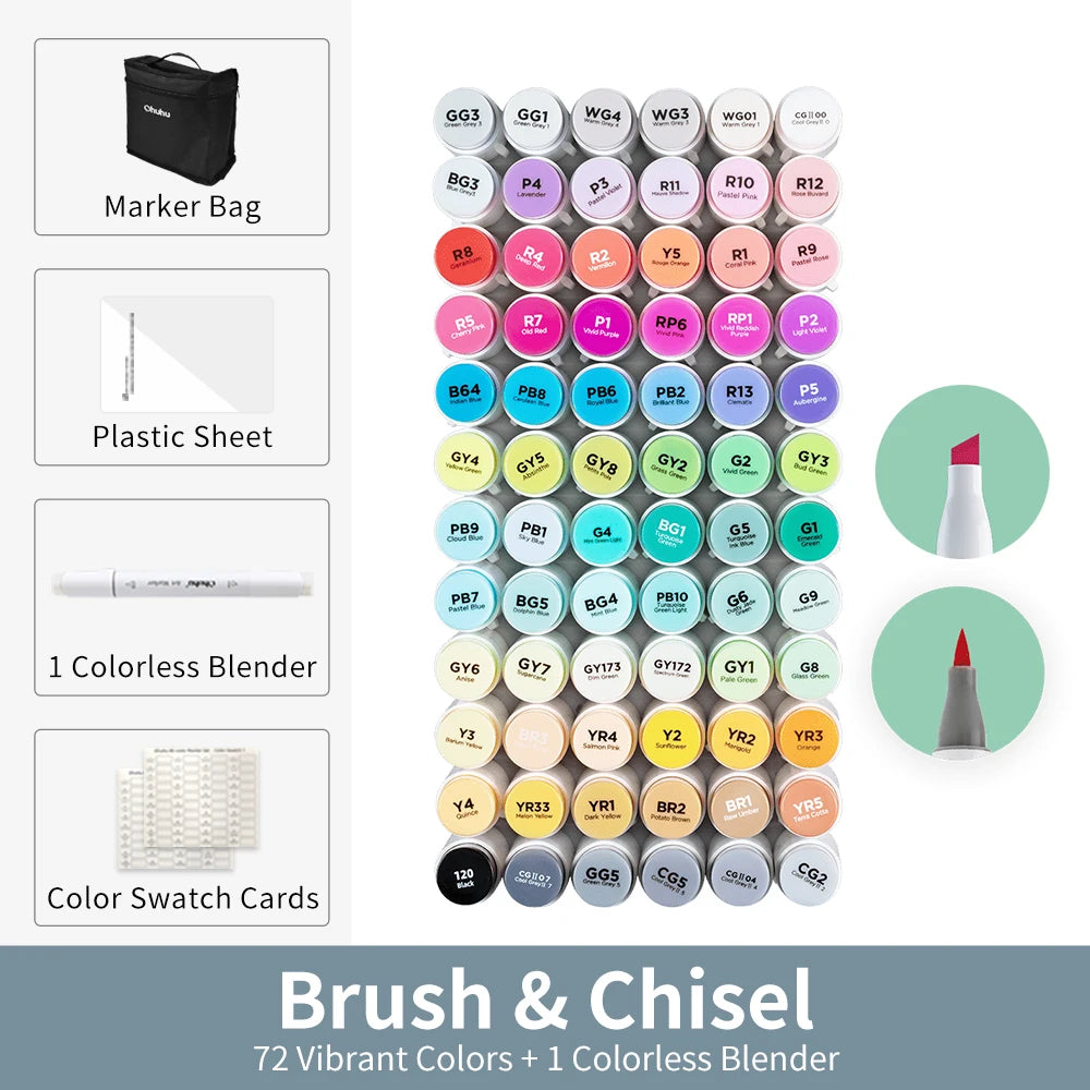 Ohuhu Honolulu Alcohol Art Marker Set