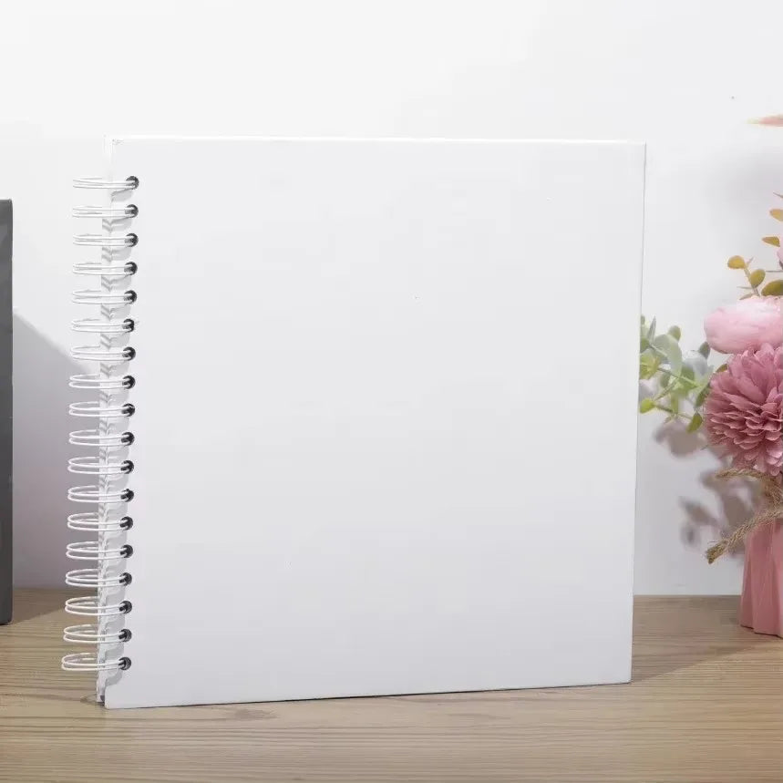 8-Inch DIY Kraft Scrapbook Album – 40 Pages