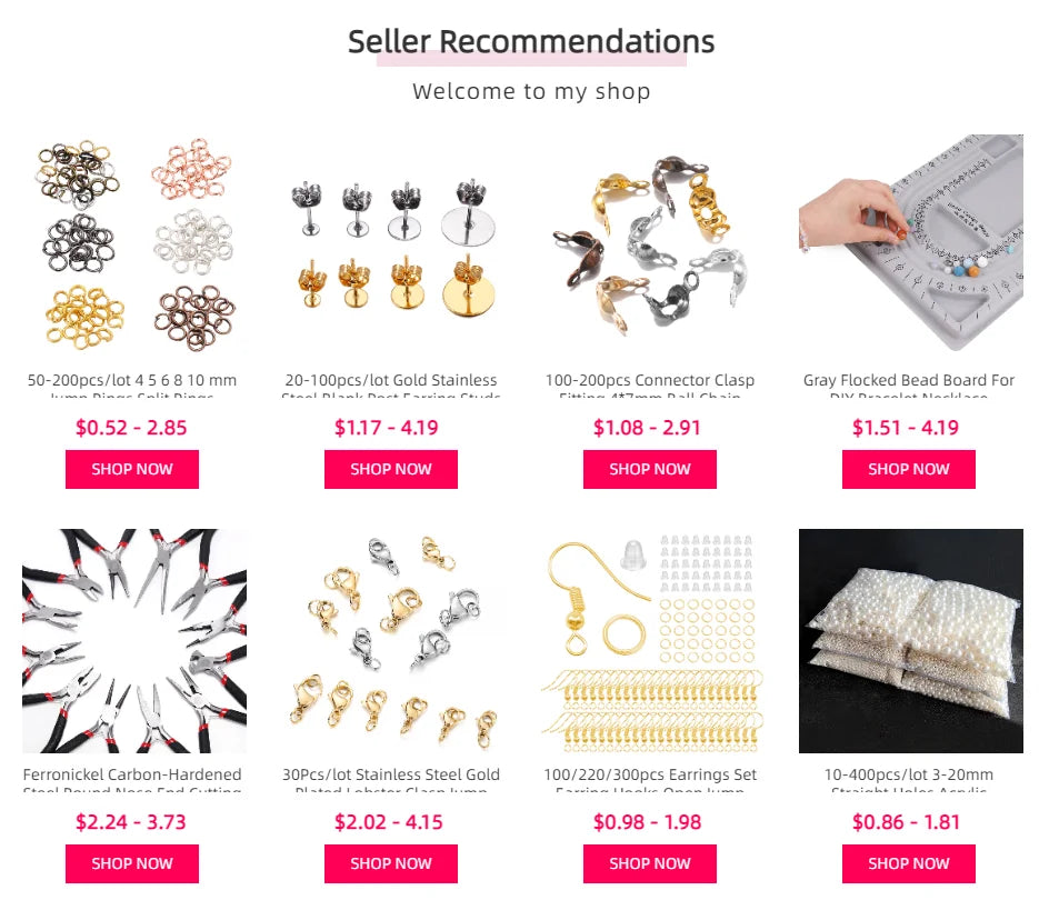 Jewelry Findings & Repair Kit with Alloy Accessories