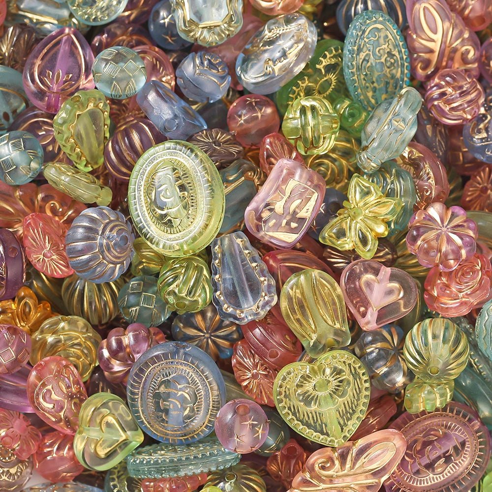 20g Mixed Classical Acrylic Spacer Beads for DIY Jewelry