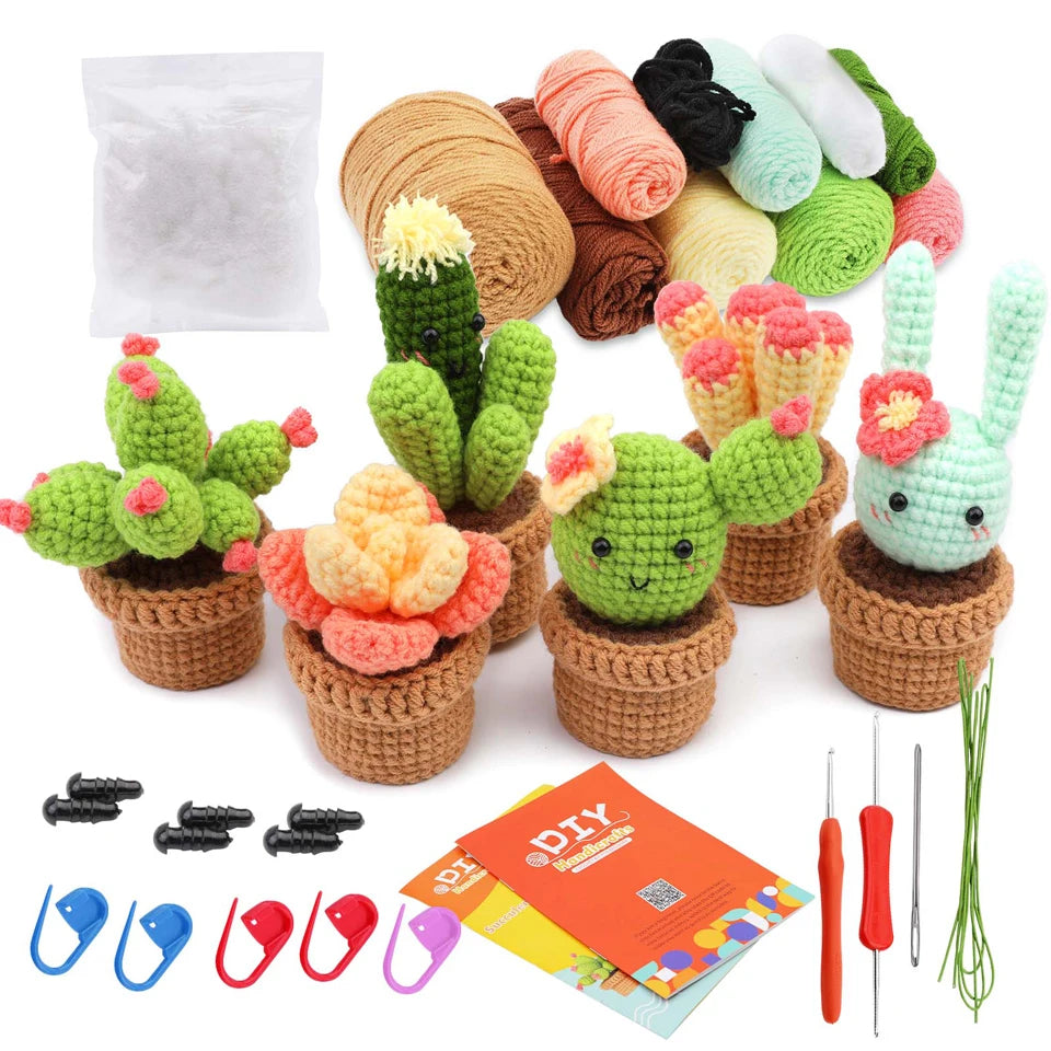 IMZAY Beginner Crochet Kit with Video Tutorial – Complete Set