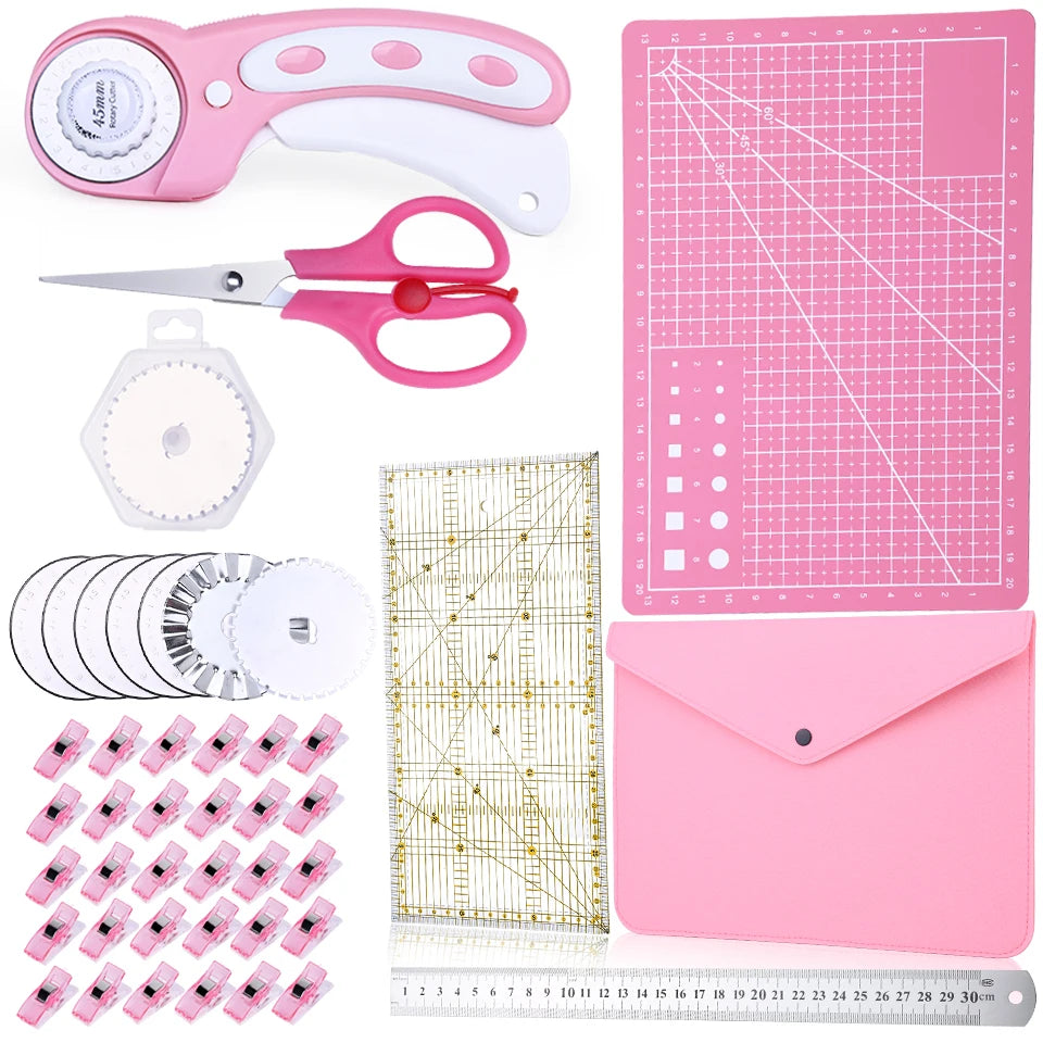 KRABALL Rotary Cutter Kit with A3 Cutting Mat & Sewing Tools