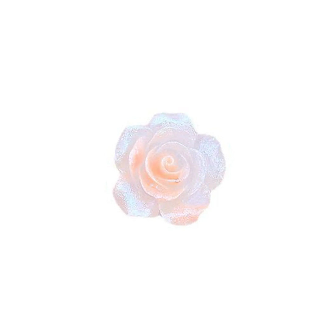 2pcs Glow-In-The-Dark 37mm Large Rose Flower Rhinestone Trim