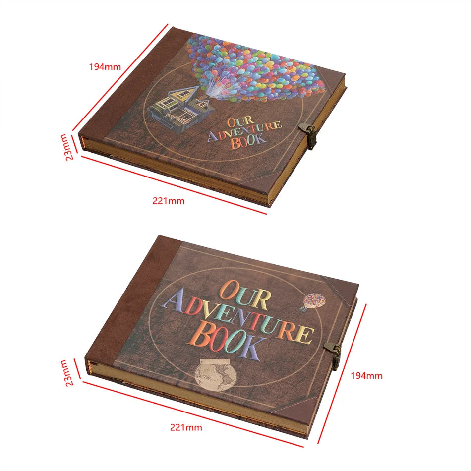 146-Page Retro DIY Scrapbook – "Our Adventure Book"