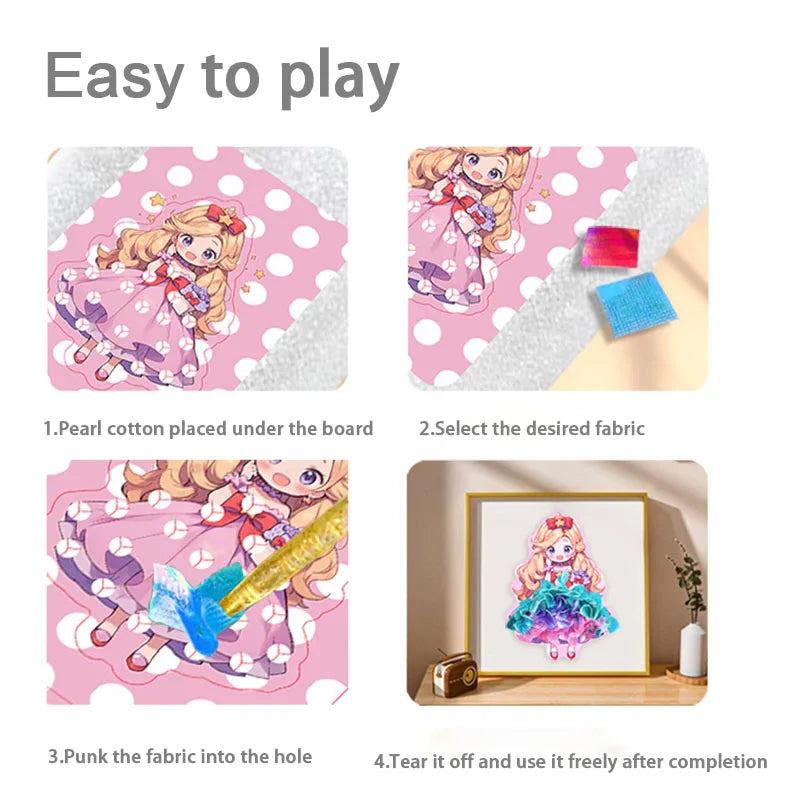 Fabric Art Frenzy DIY Dress-Up Craft Kit for Girls