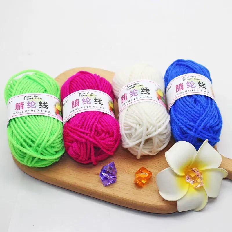 12-Piece Multicolor Yarn Set – Knitting & Crochet Starter Kit