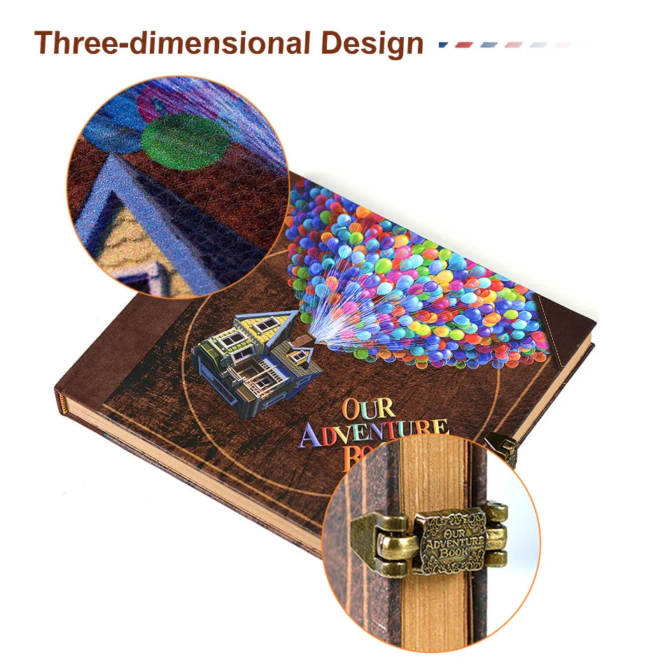 146-Page Retro DIY Scrapbook – "Our Adventure Book"