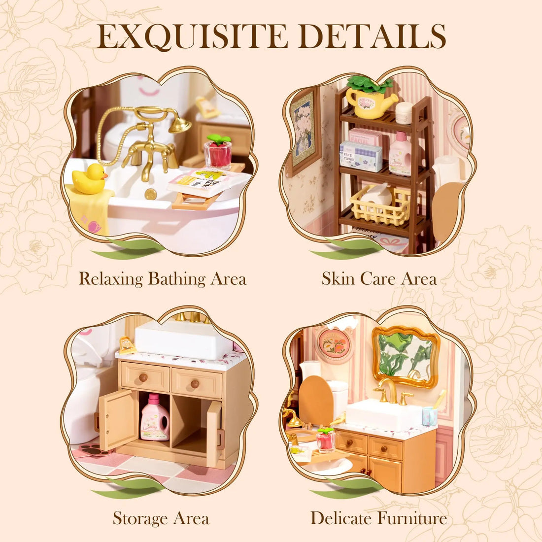 ROBOTIME DIY Miniature Dollhouse Kit