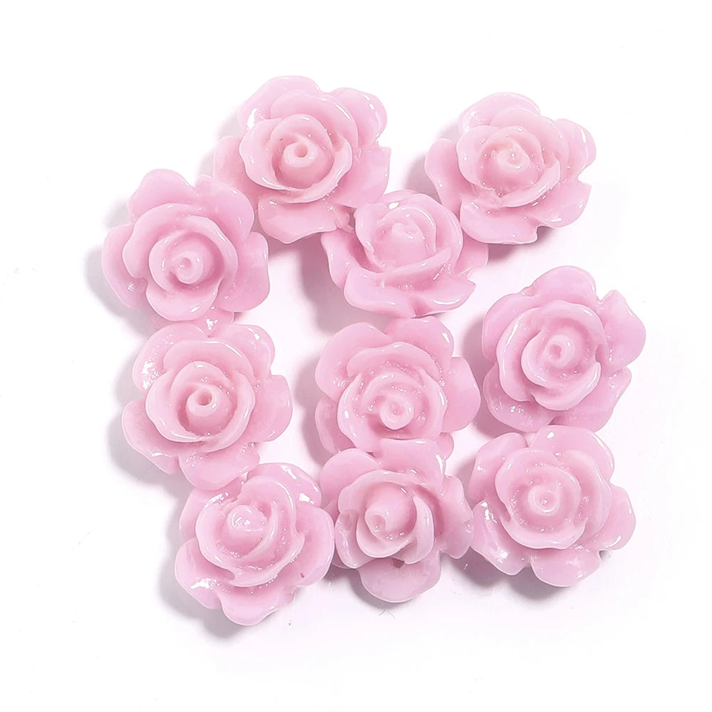 Rose Camelia Flower Beads Artificial Coral Beads