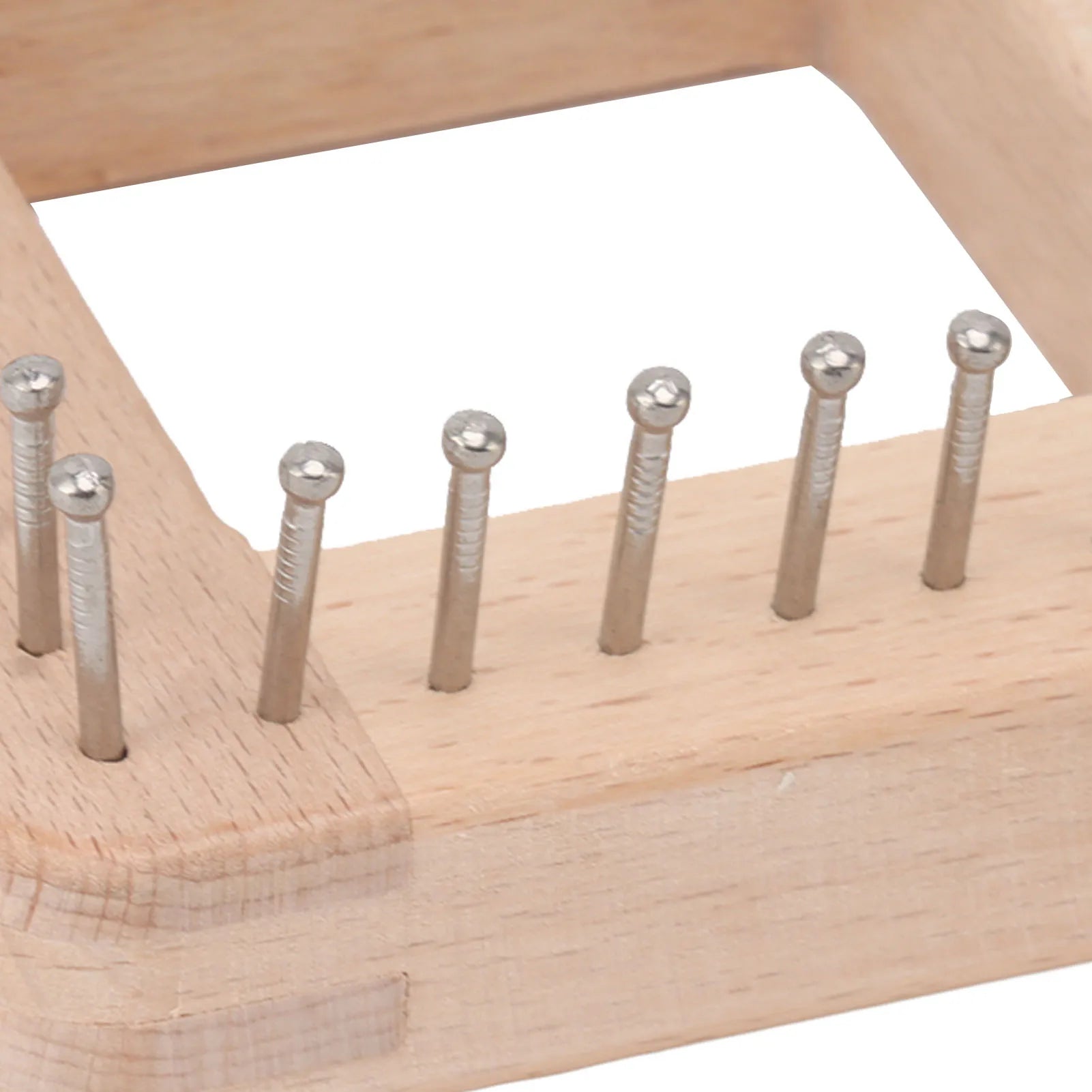 Wooden Knitting Tool with Hooks for Weaving