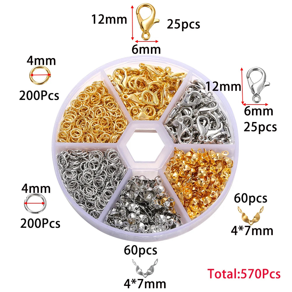 Jewelry Findings & Repair Kit with Alloy Accessories