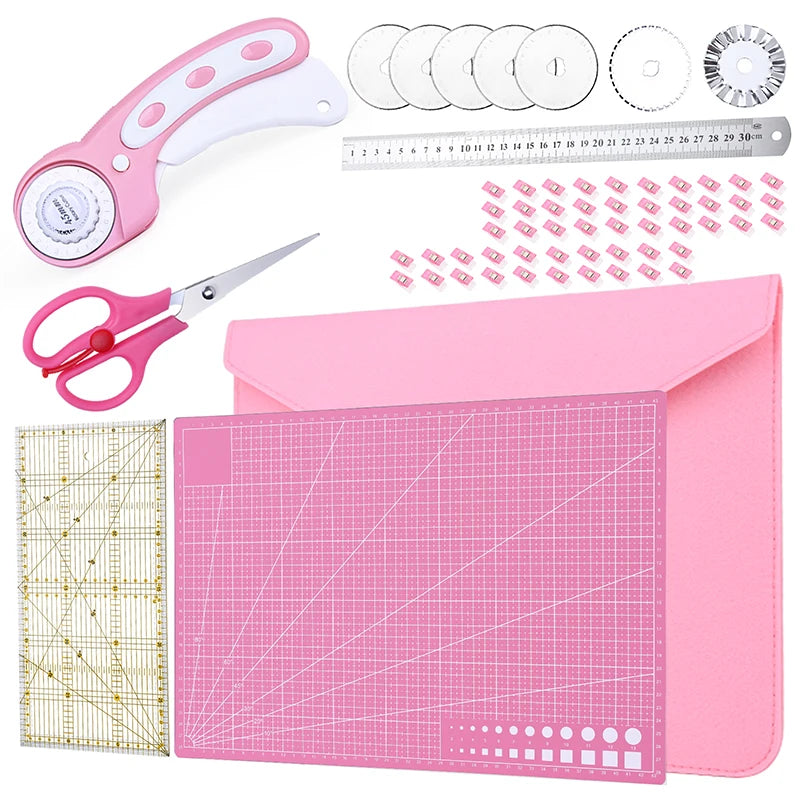 KRABALL Rotary Cutter Kit with A3 Cutting Mat & Sewing Tools