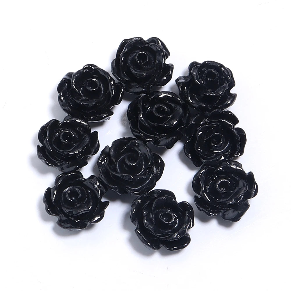 Rose Camelia Flower Beads Artificial Coral Beads