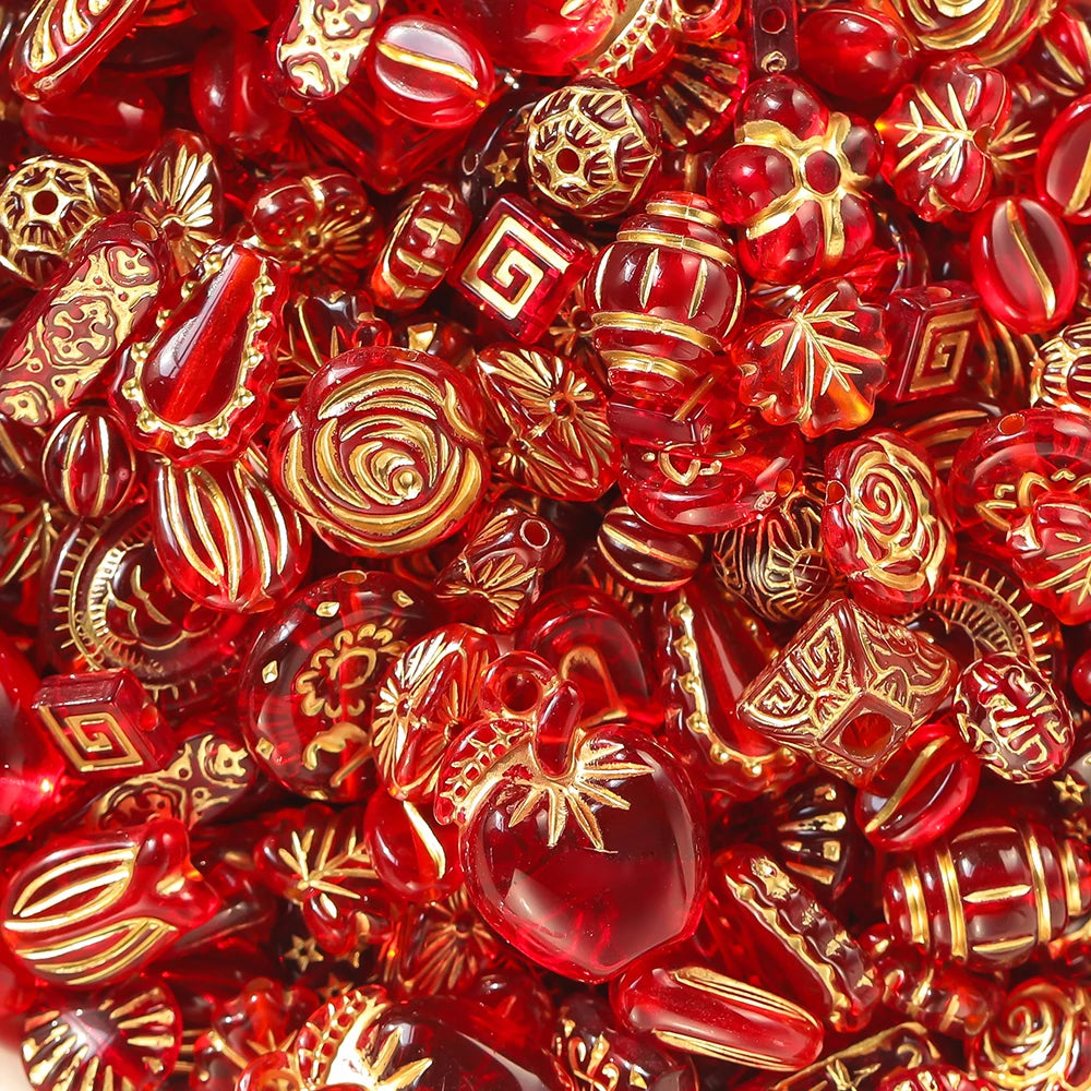 20g Mixed Classical Acrylic Spacer Beads for DIY Jewelry