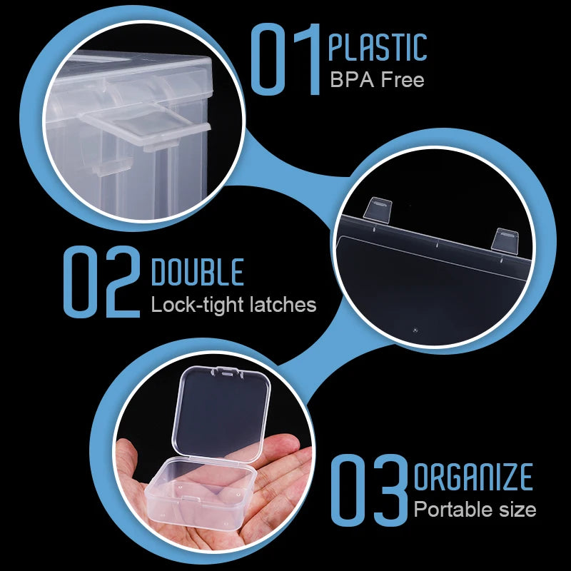 30-Piece Bead Organizer Box – Clear Storage Containers
