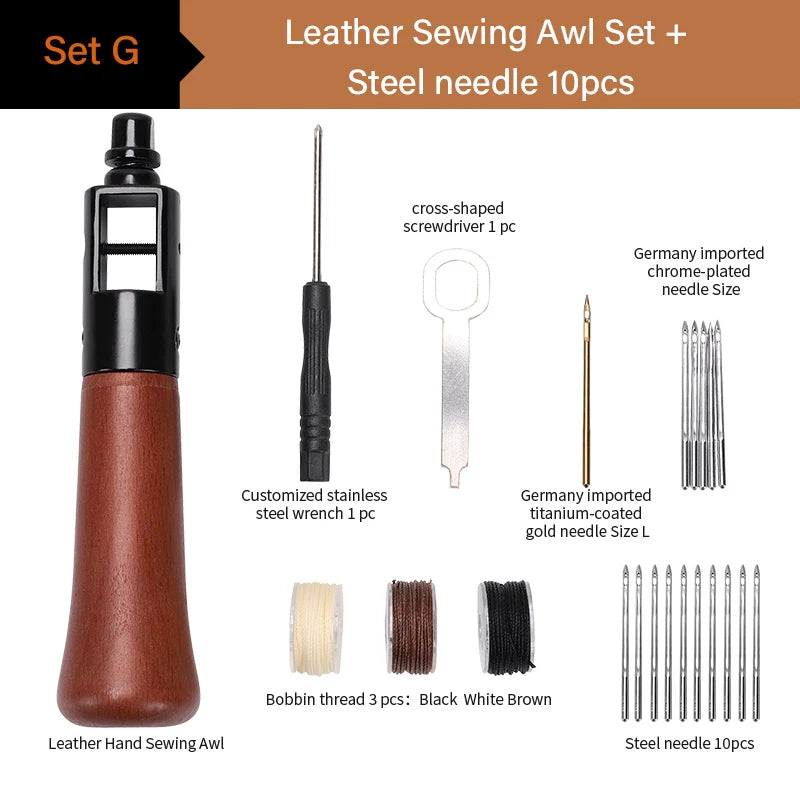 WUTA Leather Sewing Awl Kit